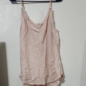 Versona Blush Fringed Camisole Top
